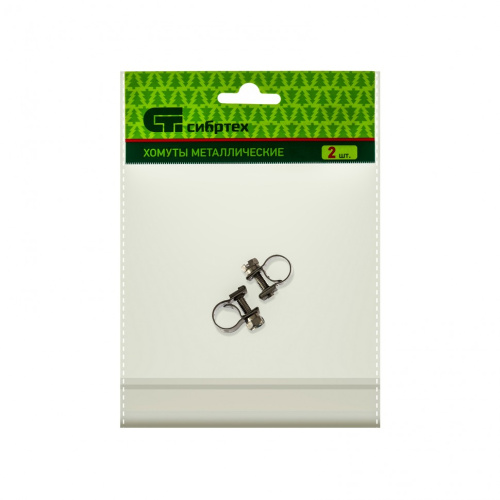 Хомуты металлические, MINI 8-10 мм, ширина 9 мм,  винтовой, W4, 2 шт Сибртех купить в Москве с доставкой по всей России | ProtosMarket.ru