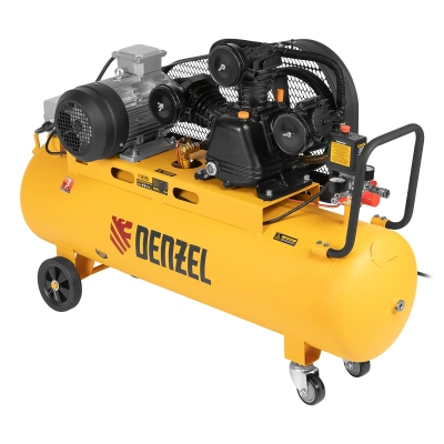 Компрессор воздушный BCW3000-T/100, ременный привод, 3.0 кВт, 100 литров, 520 л/мин Denzel купить в Москве с доставкой по всей России | ProtosMarket.ru