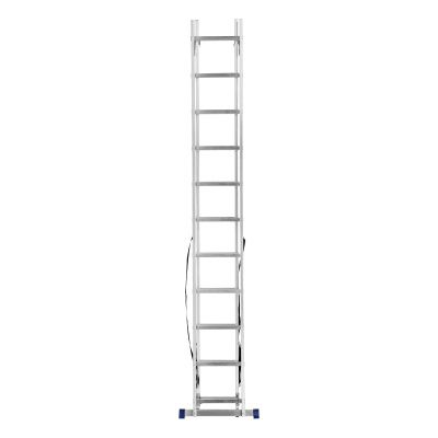 Лестница, 2 х 11 ступеней, алюминиевая, двухсекционная, Сибртех купить в Москве с доставкой по всей России | ProtosMarket.ru