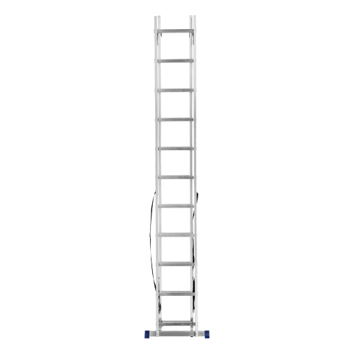 Лестница, 2 х 11 ступеней, алюминиевая, двухсекционная, Сибртех купить в Москве с доставкой по всей России | ProtosMarket.ru