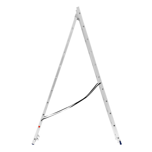 Лестница, 2 х 11 ступеней, алюминиевая, двухсекционная, Сибртех купить в Москве с доставкой по всей России | ProtosMarket.ru