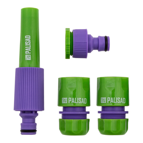 Набор для подключения шланга 1/2, распылитель, 3 адаптера к распылителю Palisad купить в Москве с доставкой по всей России | ProtosMarket.ru