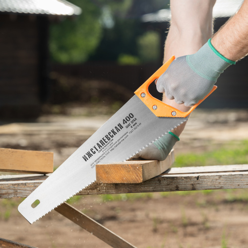 Ножовка по дереву, 400 мм, шаг зубьев 4 мм, пластиковая рукоятка купить в Москве с доставкой по всей России | ProtosMarket.ru