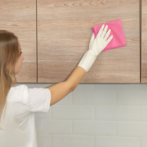 Салфетка из микрофибры для оптики, стекол и зеркал, 350 x 300 мм, коралловая, Home Palisad купить в Москве с доставкой по всей России | ProtosMarket.ru