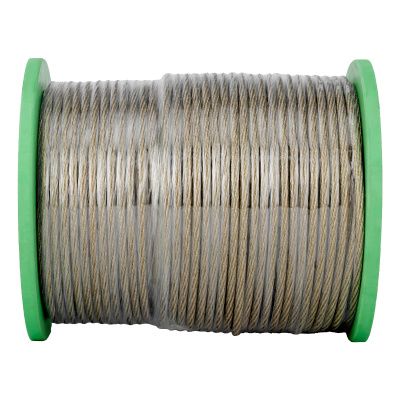 Трос металлополимерный прозрачный ПР-6.0, толщина 6.0 мм, катушка 150 метров Сибртех купить в Москве с доставкой по всей России | ProtosMarket.ru