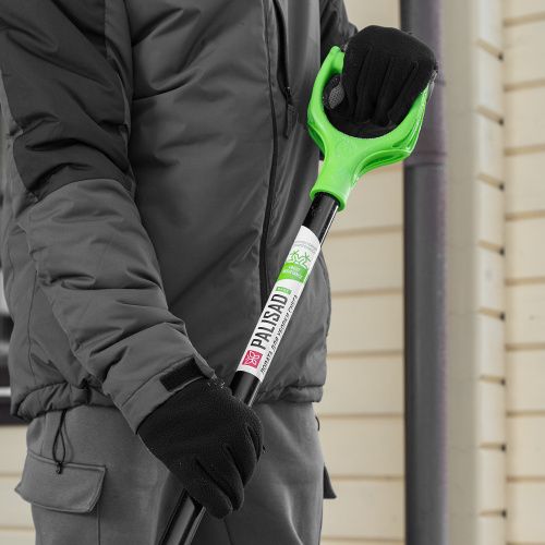 Лопата для уборки снега пластиковая, 400х417х1390 мм, алюминиевый черенок Palisad купить в Москве с доставкой по всей России | ProtosMarket.ru