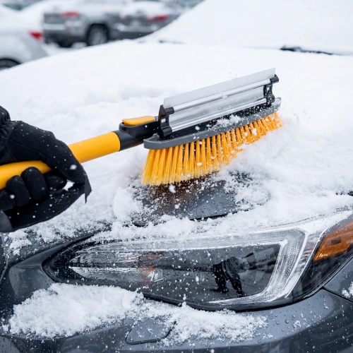 Щетка-сметка со скребком, телескоп, поворотная голова, водосгон 950-1320 мм Denzel купить в Москве с доставкой по всей России | ProtosMarket.ru
