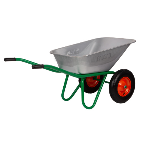 Тачка садово-строительная, 2-х колесная, усиленная, грузоподъемность 320 кг, объем 100 л Palisad купить в Москве с доставкой по всей России | ProtosMarket.ru