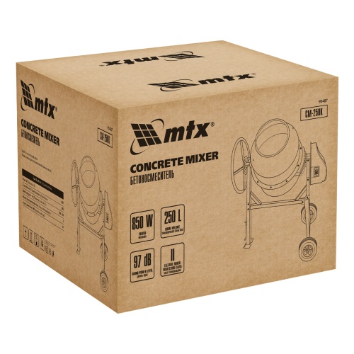 Бетоносмеситель СМ-250К, 250 л, мощность 850 Вт МТХ купить в Москве с доставкой по всей России | ProtosMarket.ru