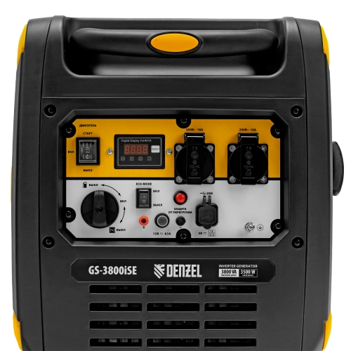 Генератор инверторный GS-3800iSE, 3,8 кВт, 230 В, закрытый корпус,электростартер Denzel купить в Москве с доставкой по всей России | ProtosMarket.ru
