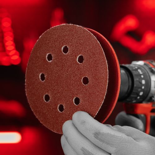 Круг абразивный на ворсовой подложке под "липучку", перфорированный, P 80, 125 мм, 5 шт Matrix купить в Москве с доставкой по всей России | ProtosMarket.ru