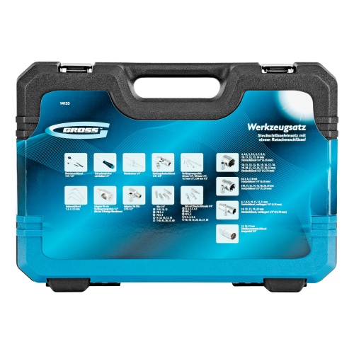 Набор инструментов, 1/4", 1/2", CrV, 120 зубьев, 109 предметов Gross купить в Москве с доставкой по всей России | ProtosMarket.ru