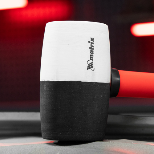 Киянка резиновая, 680 г, черно-белая резина, фибергласовая рукоятка Matrix купить в Москве с доставкой по всей России | ProtosMarket.ru