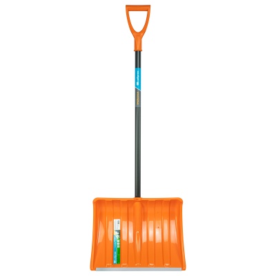 Лопата для уборки снега пластиковая, 490х370х1350 мм, стальной черенок, усиленная// Сибртех купить в Москве с доставкой по всей России | ProtosMarket.ru