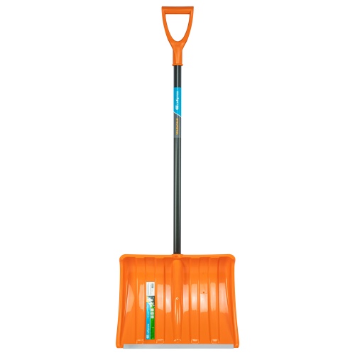 Лопата для уборки снега пластиковая, 490х370х1350 мм, стальной черенок, усиленная// Сибртех купить в Москве с доставкой по всей России | ProtosMarket.ru