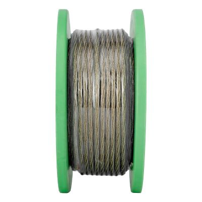 Трос металлополимерный прозрачный ПР-5.0, толщина 5.0 мм, катушка 50 метров Сибртех купить в Москве с доставкой по всей России | ProtosMarket.ru