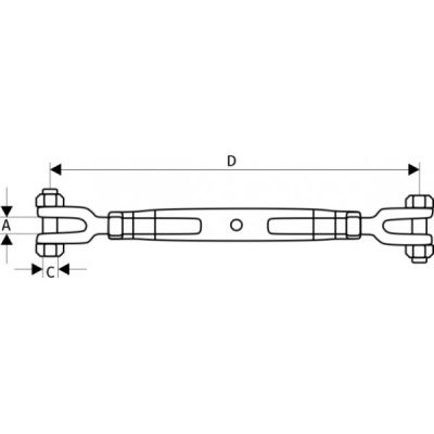 Талреп вилка - вилка DIN 1478, М45 купить в Москве с доставкой по всей России | ProtosMarket.ru