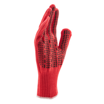 Перчатки трикотажные, акрил, ПВХ гель, "Протектор", коралл, оверлок Сибртех купить в Москве с доставкой по всей России | ProtosMarket.ru