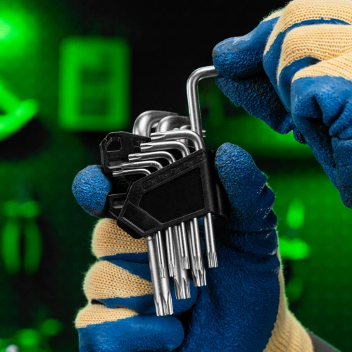 Набор ключей имбусовых Torx-Tempered, TT10-50, CrV, 9 шт. Сибртех купить в Москве с доставкой по всей России | ProtosMarket.ru