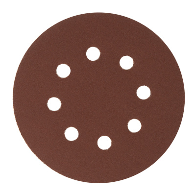 Круг абразивный на ворсовой подложке под "липучку", перфорированный, P 240, 125 мм, 5 шт Сибртех купить в Москве с доставкой по всей России | ProtosMarket.ru
