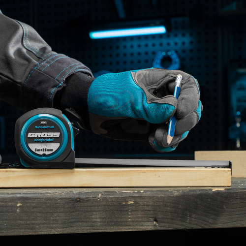 Рулетка Komfortabel 5 м х 25 мм,обрезиненный корпус Gross купить в Москве с доставкой по всей России | ProtosMarket.ru