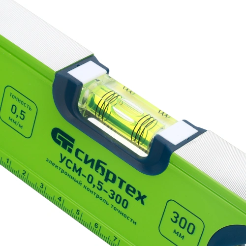 Уровень алюминиевый УСМ-0,5-300, фрезерованный, 3 глазка, магнитный, 300 мм Сибртех купить в Москве с доставкой по всей России | ProtosMarket.ru