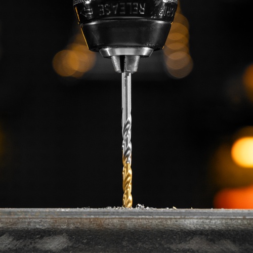 Набор сверл по металлу, 1-10 мм, Р6М5-TiN, Golden Tip, 19 шт Denzel купить в Москве с доставкой по всей России | ProtosMarket.ru