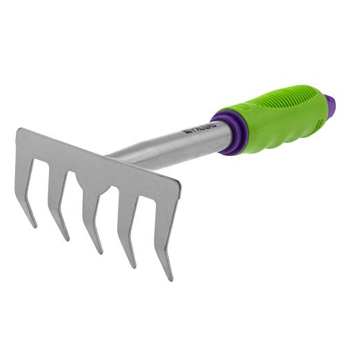 Грабли 5 - зубые, 115 х 275 мм, стальные, пластиковая рукоятка, Connect, Palisad купить в Москве с доставкой по всей России | ProtosMarket.ru