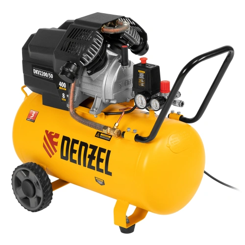 Компрессор воздушный DKV2200/50, Х-PRO 2.2 кВт, 400 л/мин, 50 л Denzel по ценам производителя в Москве с доставкой по всей России