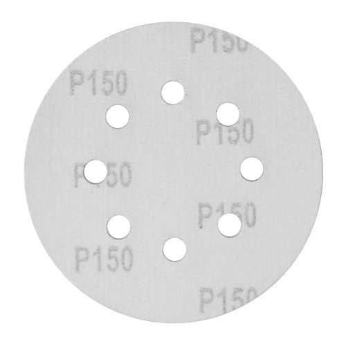 Круг абразивный на ворсовой подложке под "липучку", перфорированный, P 150, 125 мм, 5 шт Сибртех купить в Москве с доставкой по всей России | ProtosMarket.ru