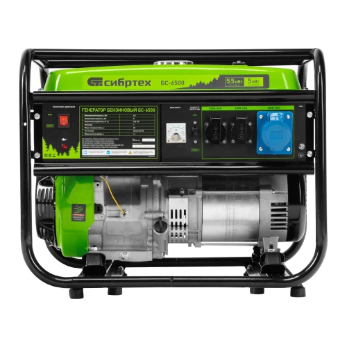Генератор бензиновый БС-6500, 5.5 кВт, 230В, четырехтактный, 25 л, ручной стартер Сибртех купить в Москве с доставкой по всей России | ProtosMarket.ru