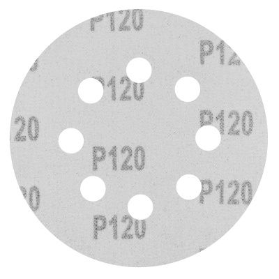 Круг абразивный на ворсовой подложке под "липучку", перфорированный, P 120, 125 мм, 5 шт Сибртех купить в Москве с доставкой по всей России | ProtosMarket.ru