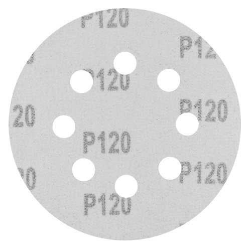 Круг абразивный на ворсовой подложке под "липучку", перфорированный, P 120, 125 мм, 5 шт Сибртех купить в Москве с доставкой по всей России | ProtosMarket.ru