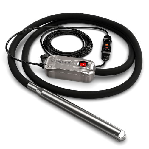 Высокочастотный глубинный вибратор со встроенным преобразователем 7 м Vektor EL 40 купить в Москве с доставкой по всей России | ProtosMarket.ru