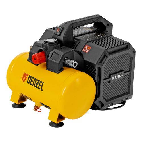 Компрессор  DLS750/6 безмасляный малошумный 750 Вт, 140 л/мин,ресивер 6 л Denzel купить в Москве с доставкой по всей России | ProtosMarket.ru