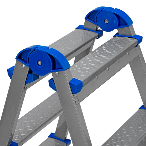 Стремянка двухсторонняя 5 ступеней, сталь профиль, стальные ступени, Сибртех купить в Москве с доставкой по всей России | ProtosMarket.ru