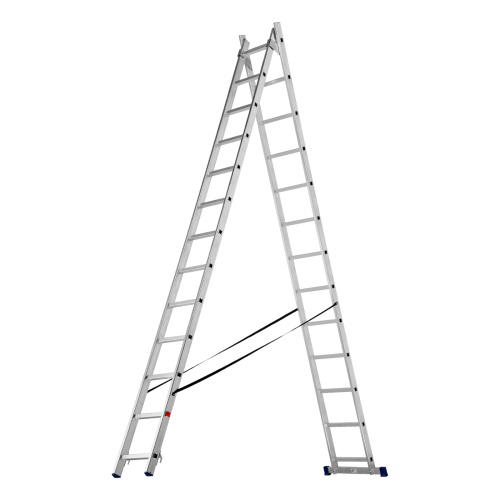 Лестница, 2 х 13 ступеней, алюминиевая, двухсекционная, Сибртех купить в Москве с доставкой по всей России | ProtosMarket.ru