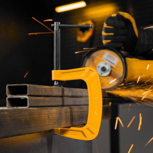 Струбцина G-образная, усиленная, 75 мм Denzel купить в Москве с доставкой по всей России | ProtosMarket.ru