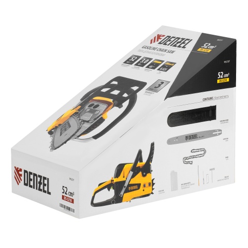 Пила цепная бензиновая DS-5218, шина 45 см, 52 см3, 3 л.с, шаг 0,325, паз 1,5 мм, 72 звена Denzel купить в Москве с доставкой по всей России | ProtosMarket.ru