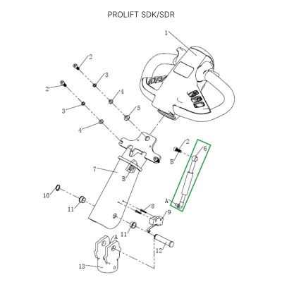 Амортизатор ручки для штабелеров SDR/SDK 1,5-2 т, для тележек SK20 купить в Москве с доставкой по всей России | ProtosMarket.ru