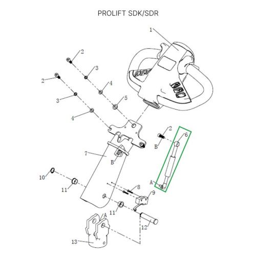 Амортизатор ручки для штабелеров SDR/SDK 1,5-2 т, для тележек SK20 купить в Москве с доставкой по всей России | ProtosMarket.ru
