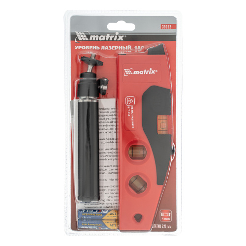 Лазерный уровень, 180 мм, 220 мм штатив, 4 глазка Matrix купить в Москве с доставкой по всей России | ProtosMarket.ru
