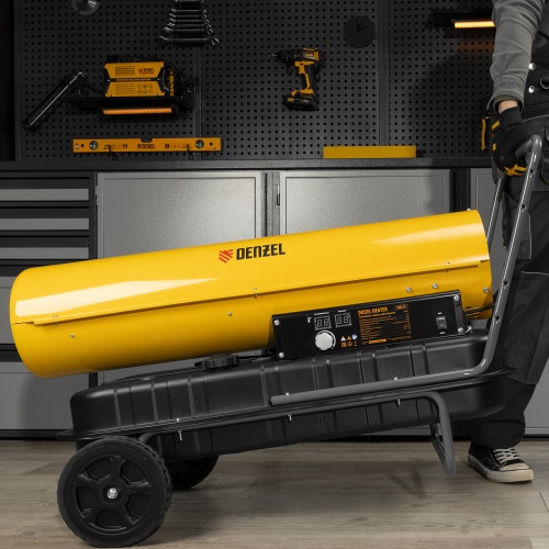 Дизельная тепловая пушка DHG-50, 50 кВт, 1100 м3/ч, прямой нагрев Denzel купить в Москве с доставкой по всей России | ProtosMarket.ru