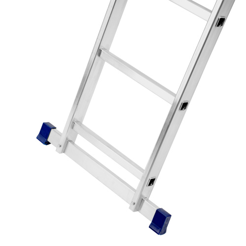 Лестница, 2 х 11 ступеней, алюминиевая, двухсекционная, Сибртех купить в Москве с доставкой по всей России | ProtosMarket.ru