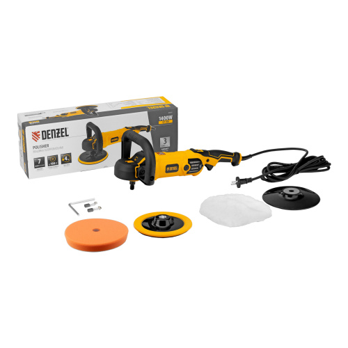 Машина полировальная CP-180, 1400 Вт, 180 мм, 0-3000 об/мин Denzel купить в Москве с доставкой по всей России | ProtosMarket.ru