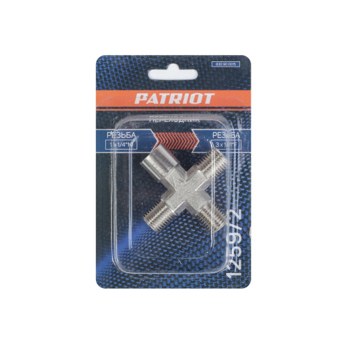 Переходник PATRIOT 1259/2 (крест 1/4quot; FMMM) купить в Москве с доставкой по всей России | ProtosMarket.ru