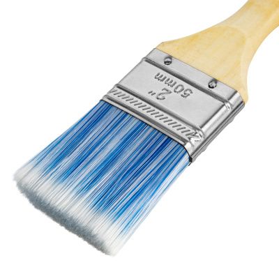 Кисть плоская "Евро" 2", искусственная щетина, деревянная ручка MTX купить в Москве с доставкой по всей России | ProtosMarket.ru