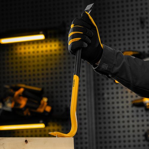 Лом-гвоздодер, 450 мм, шестигранный 16 мм, окрашенный, сталь 65 Denzel купить в Москве с доставкой по всей России | ProtosMarket.ru