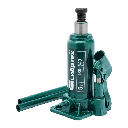 Домкрат гидравлический бутылочный, 5 т, 180-340 мм, в пласт. кейсе Сибртех купить в Москве с доставкой по всей России | ProtosMarket.ru