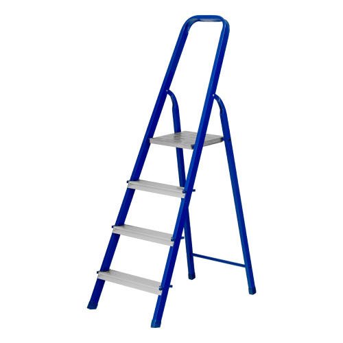 Стремянка, 4 ступени, стальной профиль, алюминиевые ступени Сибртех купить в Москве с доставкой по всей России | ProtosMarket.ru